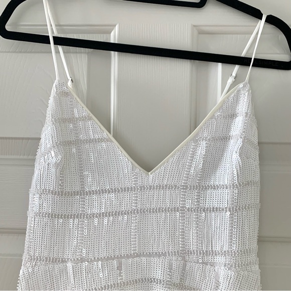 NWT X by NBD x REVOLVE White 3am in LA Sequin Mini Dress - Picture 5 of 9